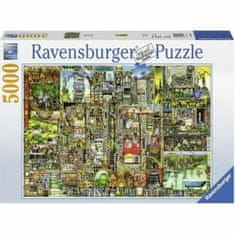 slomart sestavljanka puzzle ravensburger weird town / colin thompson (5000 kosi)