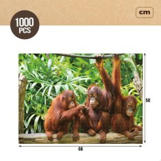slomart sestavljanka puzzle colorbaby orangutan 6 kosov 68 x 50 x 0,1 cm