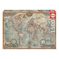 slomart sestavljanka puzzle educa the world, political map 16005 1500 kosi