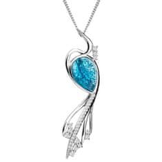 Preciosa Elegantna ogrlica Ines Matrix blue 6109 29 (veriga, obesek)