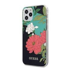 Guess Silikonski ovitek za Apple iPhone 12 Pro Max - Guess Red Flower