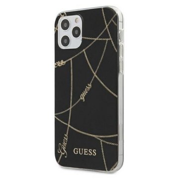 Guess Silikonski ovitek za Apple iPhone 12 Pro Max - Guess Dark Chain
