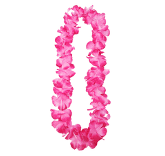 PartyDeco Havajski venec Aloha roza 1 kos -