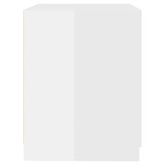 Vidaxl Omara za pralni stroj visok sijaj bela 71x71,5x91,5 cm