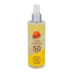 Malibu Clear All Day Protection SPF50 vodoodporen sprej za sončenje 250 ml