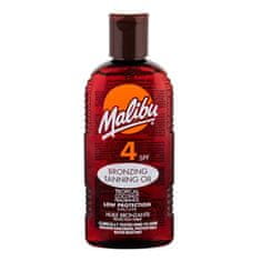 Malibu Bronzing Tanning Oil SPF4 bronzing olje za porjavitev z vonjem kokosa 200 ml