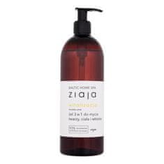 Ziaja Baltic Home Spa Vitality Shower Gel & Shampoo 3 in 1 gel za prhanje za obraz, telo in lase 500 ml za ženske