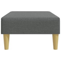 Greatstore Stolček za noge temno siv 77x55x31 cm blago
