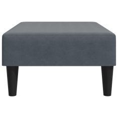 Vidaxl Stolček za noge temno siv 77x55x31 cm žamet