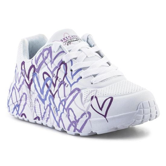 Skechers Čevlji bela Uno Lite Spread The Love