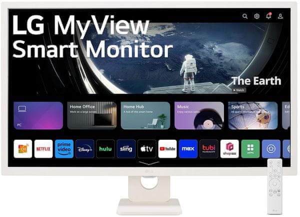 monitor LG Smart Monitor 32SR50F diagonala zaslona 31,5 32 palcev ločljivost Full HD Nano IPS 1920 1080 barvita slika odlična za delo zabavne igre filmske serije