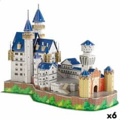 slomart 3d puzzle colorbaby new swan castle 95 kosi 43,5 x 33 x 18,5 cm (6 kosov)