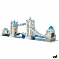 slomart 3d puzzle colorbaby tower bridge 120 kosi 77,5 x 23 x 18 cm (6 kosov)