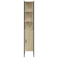 Greatstore Kopalniška omarica sonoma hrast 33x33x185,5 cm inženirski les
