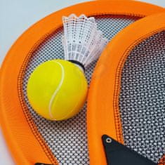 WOOPIE Veliki otroški set loparjev za badminton in tenis + žogica