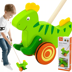 Viga Toys  Leseni dinozaverski potiskalnik