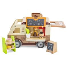 Viga Toys Kavarna z lesenimi avtomobili 