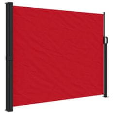 Vidaxl Zložljiva stranska tenda rdeča 160x600 cm