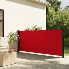 shumee Zložljiva stranska tenda rdeča 120x500 cm