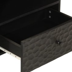 Greatstore TV omarica črna 80x33x46 cm trden mangov les