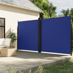 shumee Zložljiva stranska tenda modra 220x1000 cm