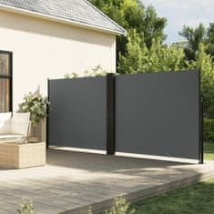 shumee Zložljiva stranska tenda antracitna 180x1000 cm