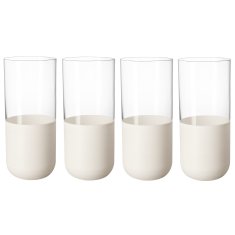 Villeroy & Boch Set 4 kozarcev za dolgo pijačo iz kolekcije MANUFACTURE ROCK BLANC
