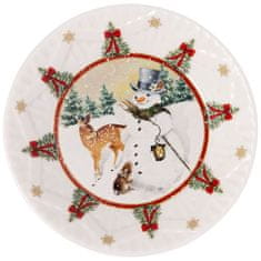 Villeroy & Boch Božična skleda TOY'S FANTASY Snežak z živalmi