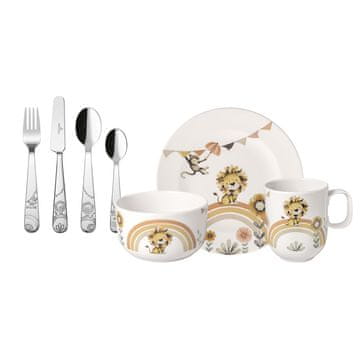 Villeroy & Boch Otroški jedilni komplet iz porcelana ROAR LIKE A LION, 7 kom