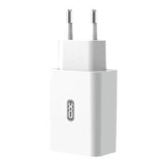 XO Stenski polnilec XO L36, 1x USB, Quick Charge 3.0 (bel)