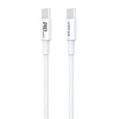 Vipfan  E04 omrežni polnilnik, USB-C, 20 W, QC 3.0 + kabel USB-C (bel)