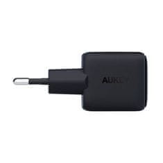 Aukey PA-B1L,USB-C, 30W omrežni polnilnik (črn)