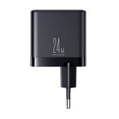 Joyroom omrežni polnilec JR-TCN03, 4,8 A (EU) 4 USB (črn)