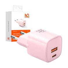 Mcdodo GaN 33W omrežni polnilec CH-0156 USB-C, USB-A (roza)