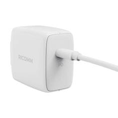 Ricomm 45W GaN RC451 EU omrežni polnilnik, 1xUSB-C + USB-C kabel 2,1 m