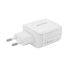 Ricomm 65W GaN RC652 EU omrežni polnilnik, 2xUSB-C + USB-C kabel 2,1 m