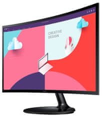 Samsung S24C360EAU monitor, 60,96 cm (24), FHD, VA, ukrivljen (LS24C360EAUXEN)