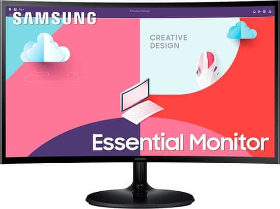 Samsung S24C360EAU monitor, 60,96 cm (24), FHD, VA, ukrivljen (LS24C360EAUXEN)