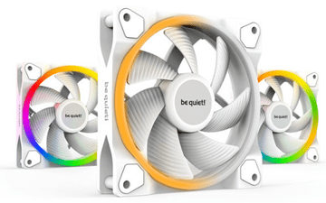 Be quiet! Pure Wings 3 ventilator, 120mm, 4-pin, RGB, PWM, bel, 3 kosi (BL100)