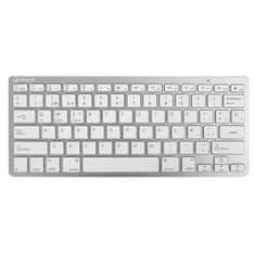 slomart tipkovnica silver ht teclado inalámbrico colors edition - blanco qwerty španska srebrna