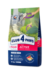 Club4Paws Premium suha hrana za aktivne pse srednje velikosti ACTIVE 5 kg