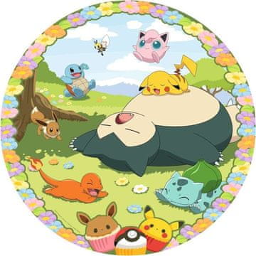 Ravensburger Okrogla sestavljanka Cute Pokemon 500 kosov