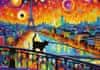 Puzzle Cat in Paris 1000 kosov