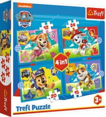 Trefl Puzzle Paw Patrol: Running Puppies 4v1 (12,15,20,24 kosov)
