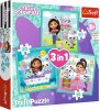 Puzzle Gábinina čarobna hiša: Gábinine dejavnosti 3 v 1 (20,36,50 kosov)