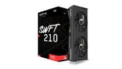 XFX Speedster SWFT 210 AMD Radeon RX 7600 XT grafična kartica, 16 GB GDDR6 (RX-76TSWFTFP)