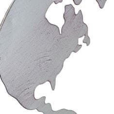 slomart okrasna figura dkd home decor zemljevid sveta črna baker bela 60 x 1 x 60 cm (3 kosi)