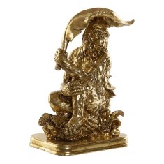 DKD Home Decor Dekorativna figura DKD Home Decor Zlata smola Kolonialni list rastline 16,5 x 10,6 x 22,5 cm