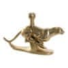 Svečnik DKD Home Decor 8424001774807 Zlata smola Leopard Tropical Candle Holder 25 x 6 x 14 cm