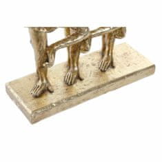 DKD Home Decor Dekorativna slika DKD Home Decor FZ-91957 Siva zlata smola Pravokotna kolonialna moderna opica 23 x 9,5 x 24 cm